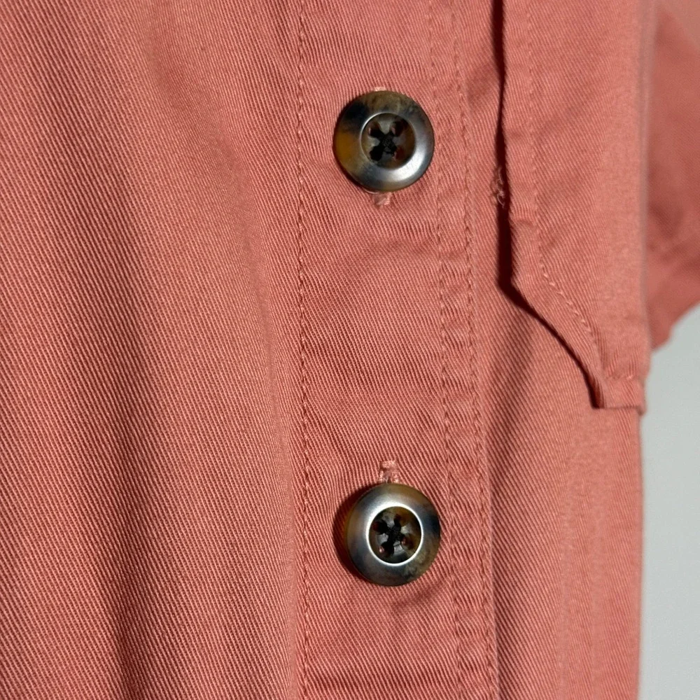 Madewell NEW Womens‎ Utility Jumpsuit Size 0 Orange Wide Leg Coveralls Boho 90s